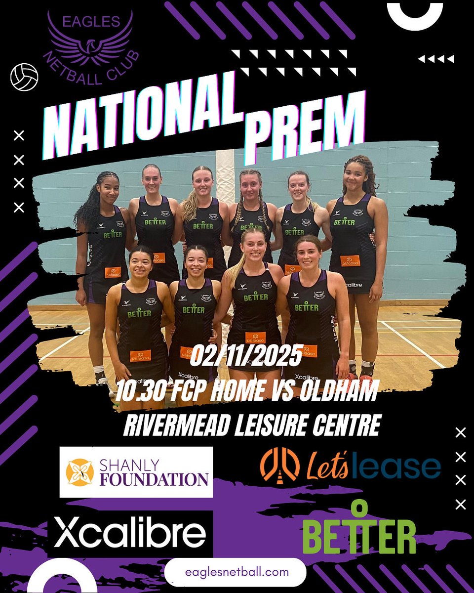 Eagles_Netball's tweet image. Prem team are back in action this weekend against top of the table Oldham 🦅💜