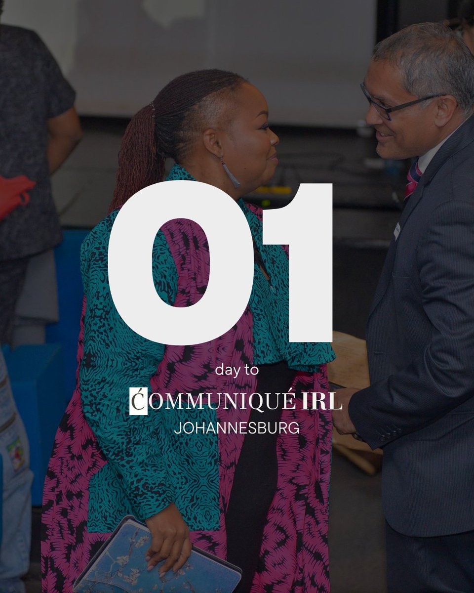 IRL Joburg is one day away! If you care about the future of the creative economy half as much as we do, you should be here.