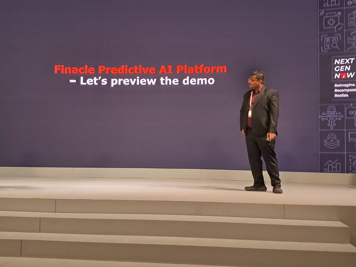 Finacle's tweet image. At #FinacleConclave, Ramprasath Ganesaraja and Banibrata Sarker of @Finacle shared how the Finacle Data &amp;amp; AI Suite helps banks move from AI experimentation to enterprise impact—driving intelligent experiences, efficiency, and digital transformation.
#DataandAI #NextGenBanking