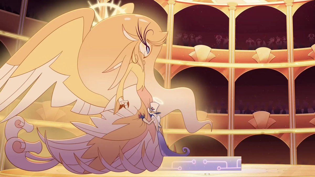 "Hazbin Hotel paints hell as good, and heaven as bad" crowd is gonna be in shambles when they see Speaker of God
She's so motherly, caring and genuinely righteous
The way she accepted Pentious into heaven was so sweet...

#HazbinHotel #hazbinspoilers