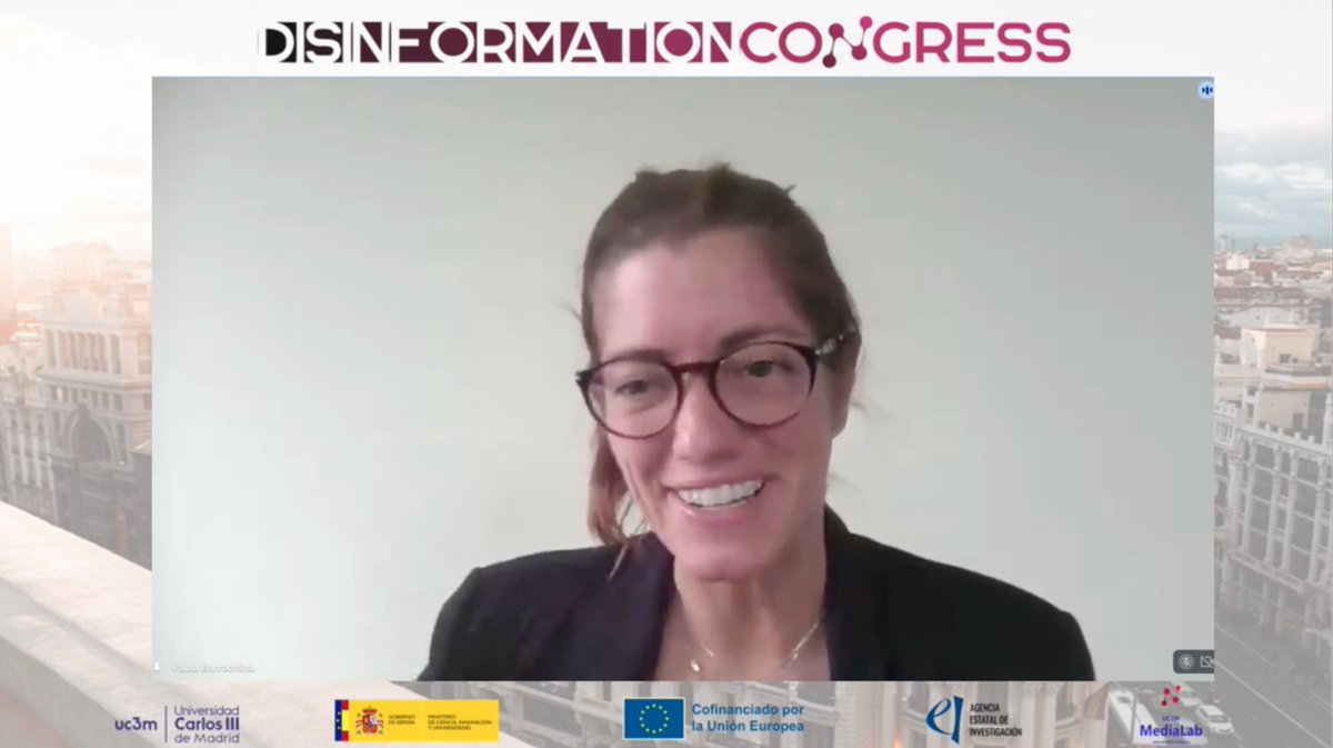 🎙️Paula Barrachina (<a href="/paula_barrachi/">Paula Barrachina</a>), Head of Communications &amp; Spokesperson <a href="/ACNURspain/">ACNUR España</a>, presents “The Information Integrity Toolkit”.
#EUDisinfo_Congress

Follow the rest of the afternoon live 👉 youtube.com/watch?v=nea7NW…