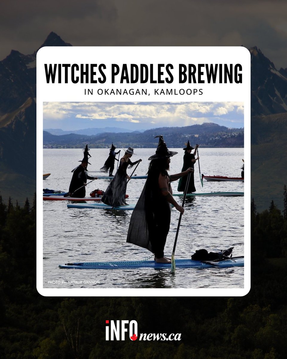 infonewskelowna's tweet image. You may have noticed large, spooky covens of witches and warlocks paddling on local lakes in the Okanagan and Kamloops this month.

Read the full story: infonews.ca/news/7388558/i…

#localevents #okanagan