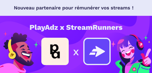 🚀 Nouveau partenariat !
On s’associe avec @PlayAdzFR 🎉

💰 Une plateforme qui permet aux streamers de gagner de l’argent grâce à un overlay sponsorisé sur leurs lives 👀

➡️ À chaque clic sur ton lien = tu es payé !

Inscris-toi ici 👉 playadz.fr/auth/register?…

Pas encore de