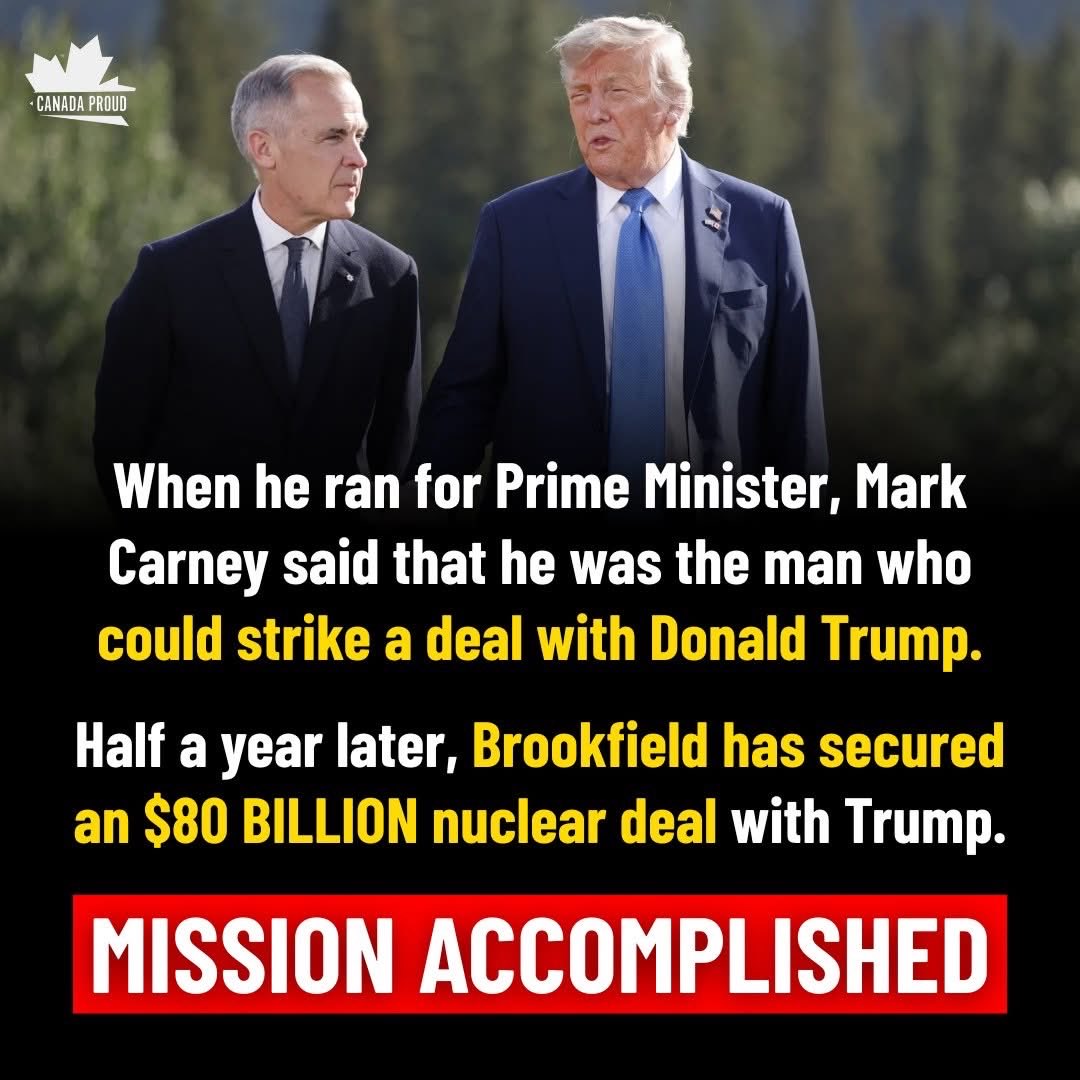 <a href="/PeterHRatcliffe/">Peter Ratcliffe, forever Canadian 🇨🇦</a> <a href="/MarkJCarney/">Mark Carney</a> Carney is making great deals… for Brookfield. My BN stock is soaring, so yeah, great choice Canada!