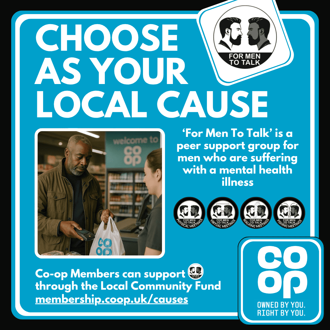 ForMenToTalk's tweet photo. Be part of something meaningful. @Coopuk Members can support @formentotalk through the @Coopuk Local Community Fund — every penny counts. Visit https://t.co/rHujMEjIjG #mensmentalhealth #mentalhealth #coop #cooplocalcommunityfund #cooplocalcause #LocalCommunityFund https://t.co/FmMQieYUZq