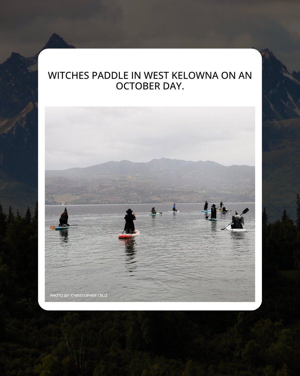 infonewskelowna's tweet image. You may have noticed large, spooky covens of witches and warlocks paddling on local lakes in the Okanagan and Kamloops this month.

Read the full story: infonews.ca/news/7388558/i…

#localevents #okanagan