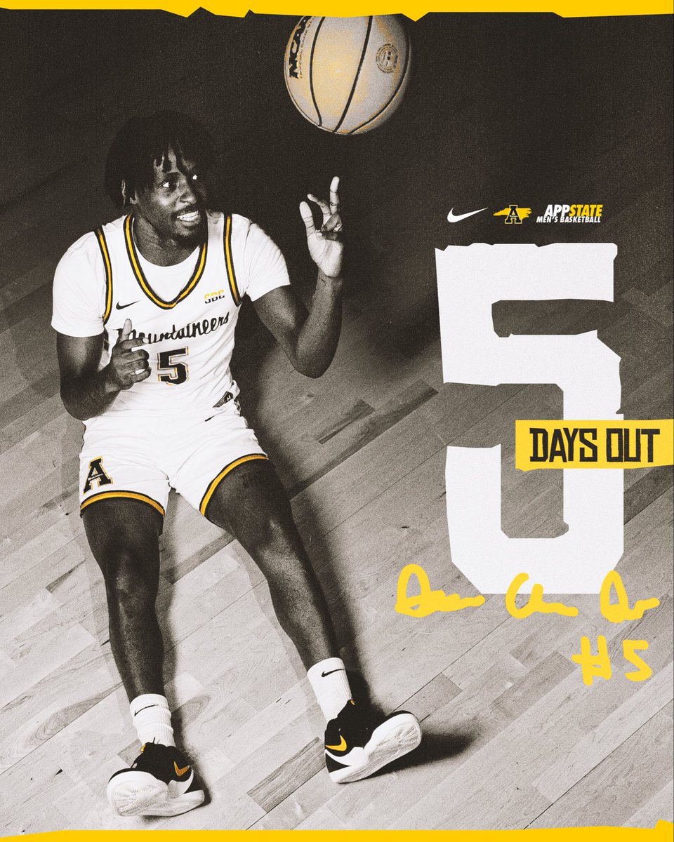 AppStateMBB's tweet photo. 5 days ‘til tip off. 

#TakeTheStairs https://t.co/4LokHOWcvG
