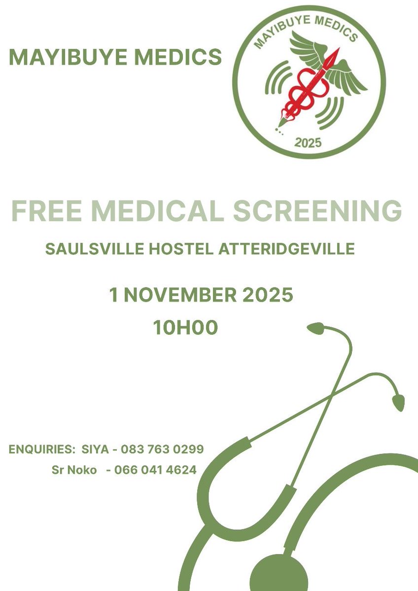 Siya (@siya86841781144) on Twitter photo Mayibuye Medics Doctors,Nurses,Dieticians,Physiotherapists…..on the ground for Free Community Screening. Mayibuye Medics Doctors,Nurses,Dieticians,Physiotherapists…..on the ground for Free Community Screening.