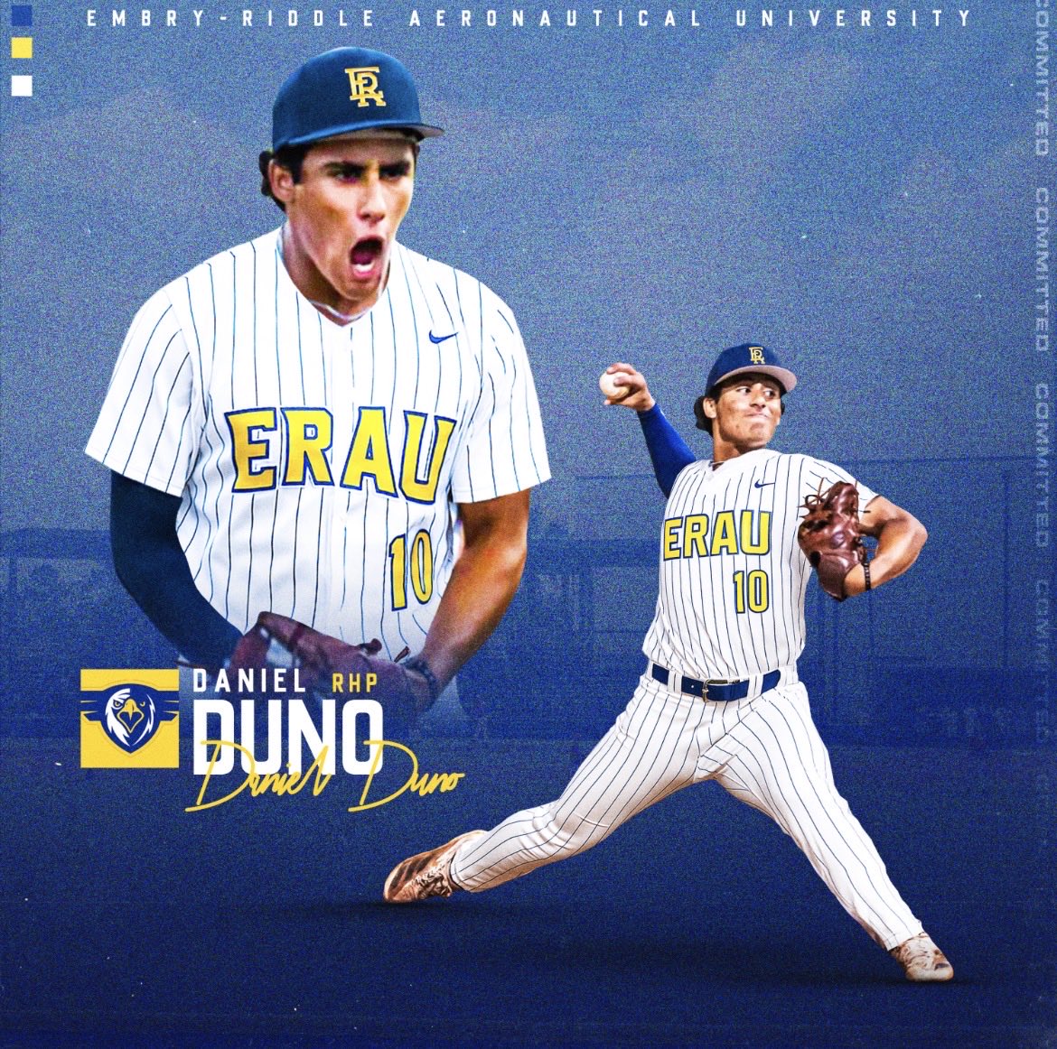 DanielDuno23's tweet image. I am excited to announce my commitment to continue my academic and athletic career at Embry-Riddle Aeronautical University. First and foremost, I want to thank God for blessing me with the ability and opportunity to pursue this game at the next level. None of this would be…