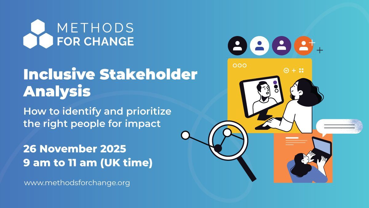 🔍 Are you engaging the right people for research impact? Join this practical online workshop on inclusive stakeholder analysis. 

📅 Wednesday, 26 November 2025
🕘 9–11am (UK time)
🎓 With trainer Prof. Eric Jensen

🔗 Register now: buff.ly/KFMPOqx.