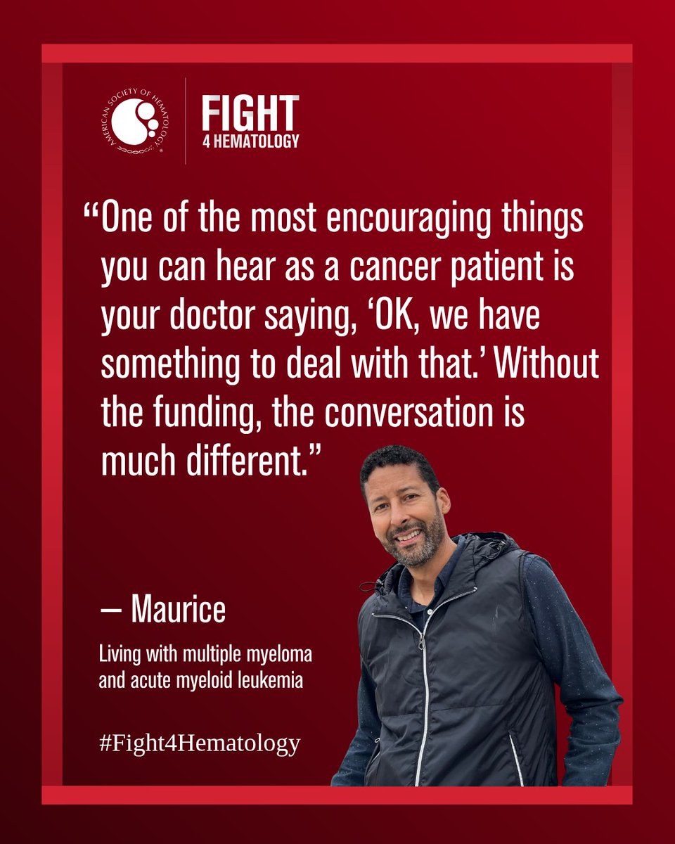 Maurice’s 15-year journey with multiple myeloma reflects progress in treatment and hope for patients, thanks to NIH-supported research. Now facing a secondary cancer, he continues treatment with optimism. Ongoing research funding is vital.ow.ly/9c1I50XjHRK
#Fight4Hematology