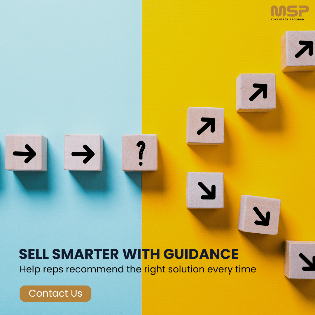 MSPAdvProgram's tweet image. Guided selling empowers MSP teams to recommend the right solutions at the right time. Stop guessing—start guiding. Smarter selling builds trust, boosts conversions, and drives customer satisfaction - mspadvantageprogram.com/guided-selling/

#GuidedSelling #MSPs #B2BSales #SmartSelling