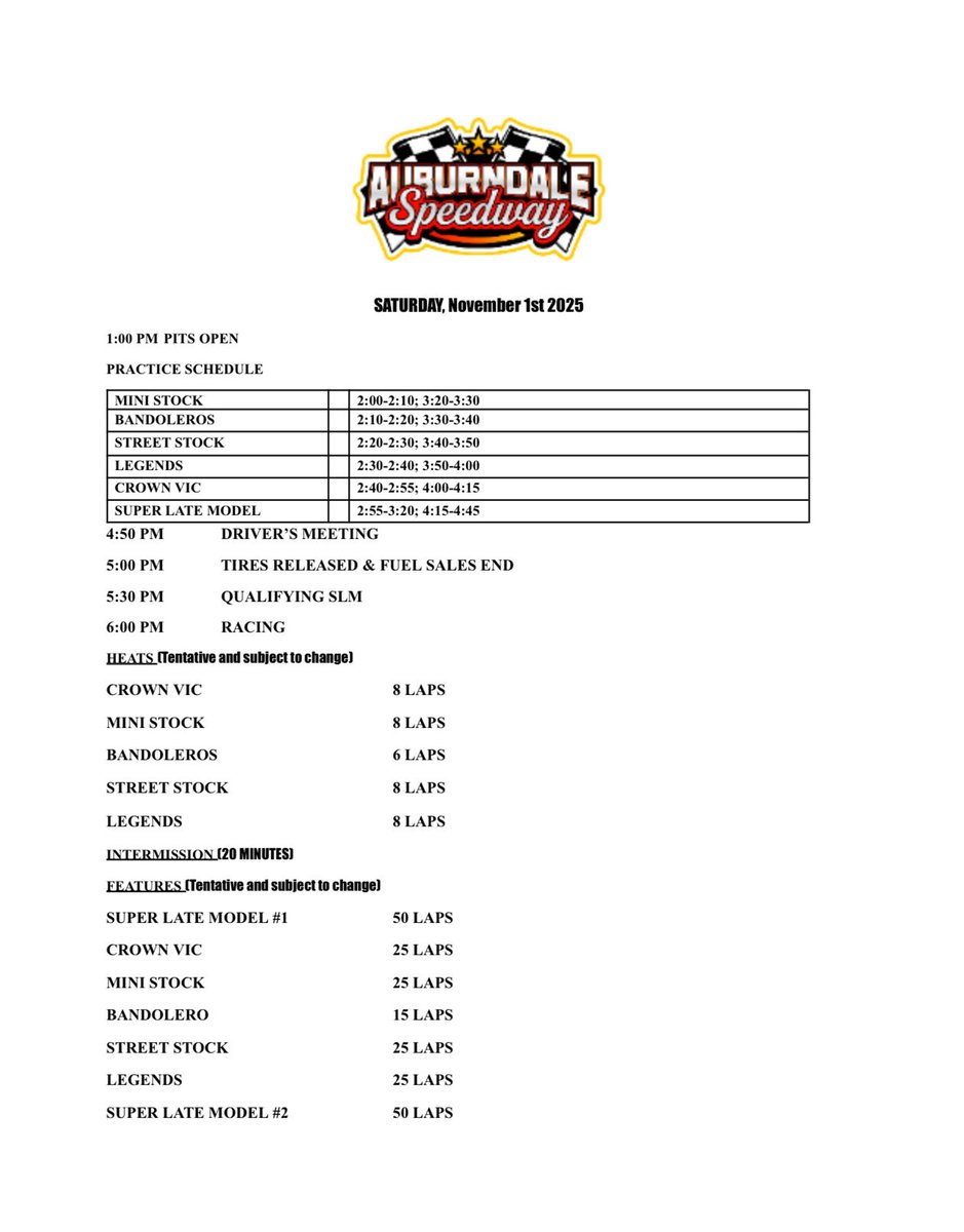 Auburndale Speedway (@a_dalespeedway) on Twitter photo 