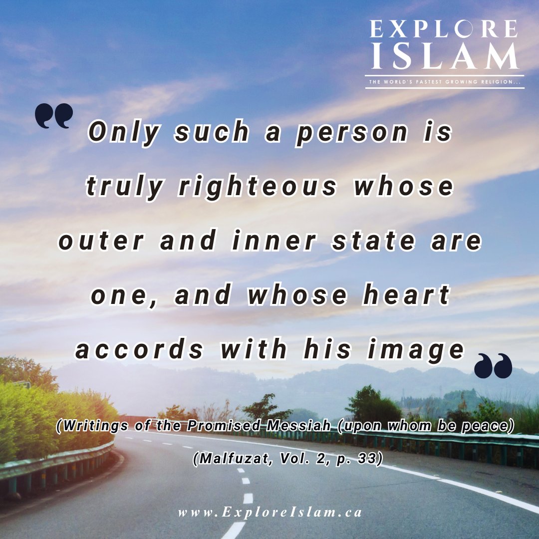 What quality must a believer possess to ensure there is no contradiction between their actions and their hidden beliefs?

Promised Messiah and Imam Mahdi (upon whom be peace) describes characteristics of such a righteous person

#IslamAhmadiyya #MessiahHasCome #Ahmadiyya