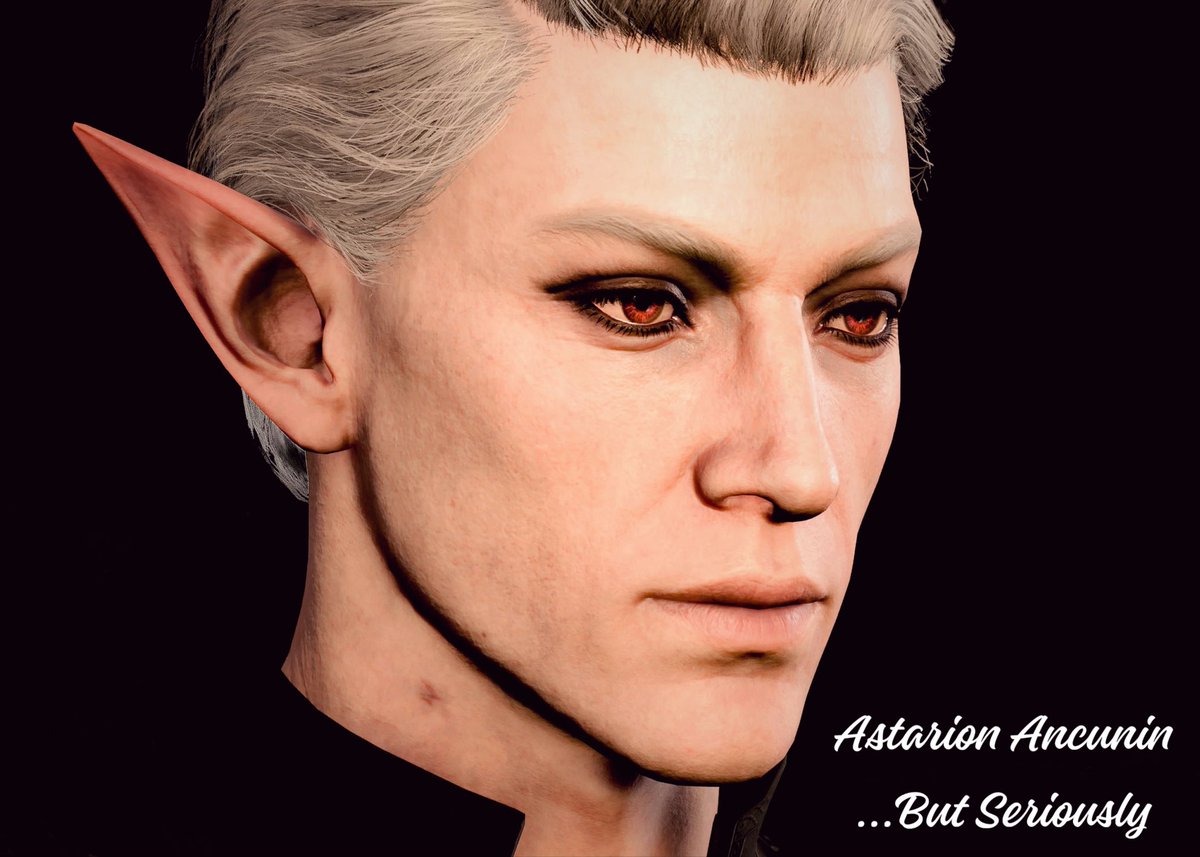 Amianan_NiRaGuB's tweet photo. @AnnaWhiteVP When I saw the new theme of the #AWChallenge, I quickly looked up two of Phil Collins' album covers recreated with my OC and her vampire lord.

No Jacket Required x Althea Ancunin

...But Seriously x Astarion Ancunín

#BaldursGate3 #LarianStudios https://t.co/brdrHO8yQv