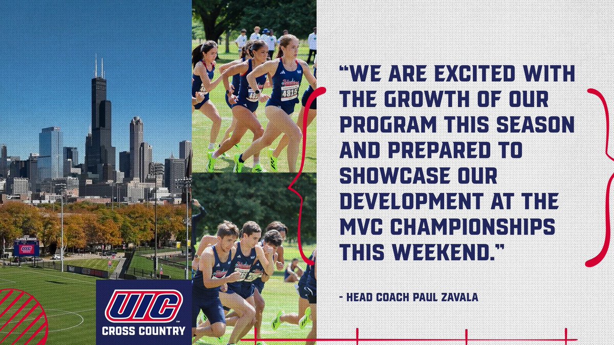 UIC_XCTF's tweet image. Excited for the MVC Championships this Friday 🏆🔥

#ChicagosCollegeTeam