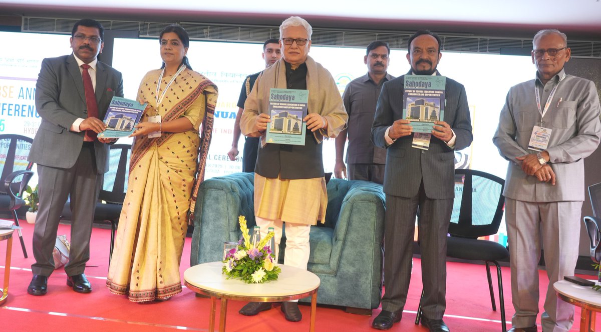 tg_governor's tweet image. The Hon&apos;ble Governor of Telangana Sri Jishnu Dev Varma as the Chief Guest attended the &quot;Inauguration of 54th Annual Conference of Council of Boards of School Education in India (COBSE) - 2025&quot; at Centre for Excellence, Habsiguda, Hyderabad.