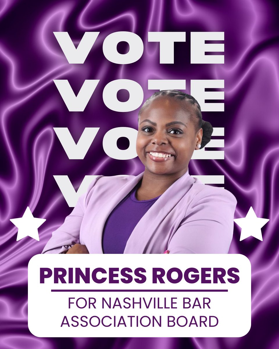 TABLawyers's tweet photo. Tennessee Alliance for Black Lawyers proudly endorses Princess Rogers for the Nashville Bar Association’s Board of Directors. https://t.co/iJeBMLuG9k