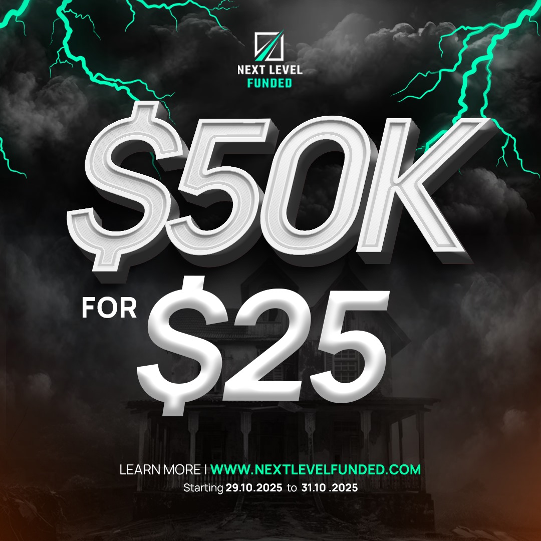 NextLvlFunded's tweet image. It's Spooky Season at NLF... 🧙🏽♂️🎃
Save 50% OFF on ALL Instant Funding Accounts today! 
CODE: SPOOKY at checkout!
$50k for $25 is now at NLF! 
Inside the Special Accounts you can get yours today!
All at nextlevelfunded.com