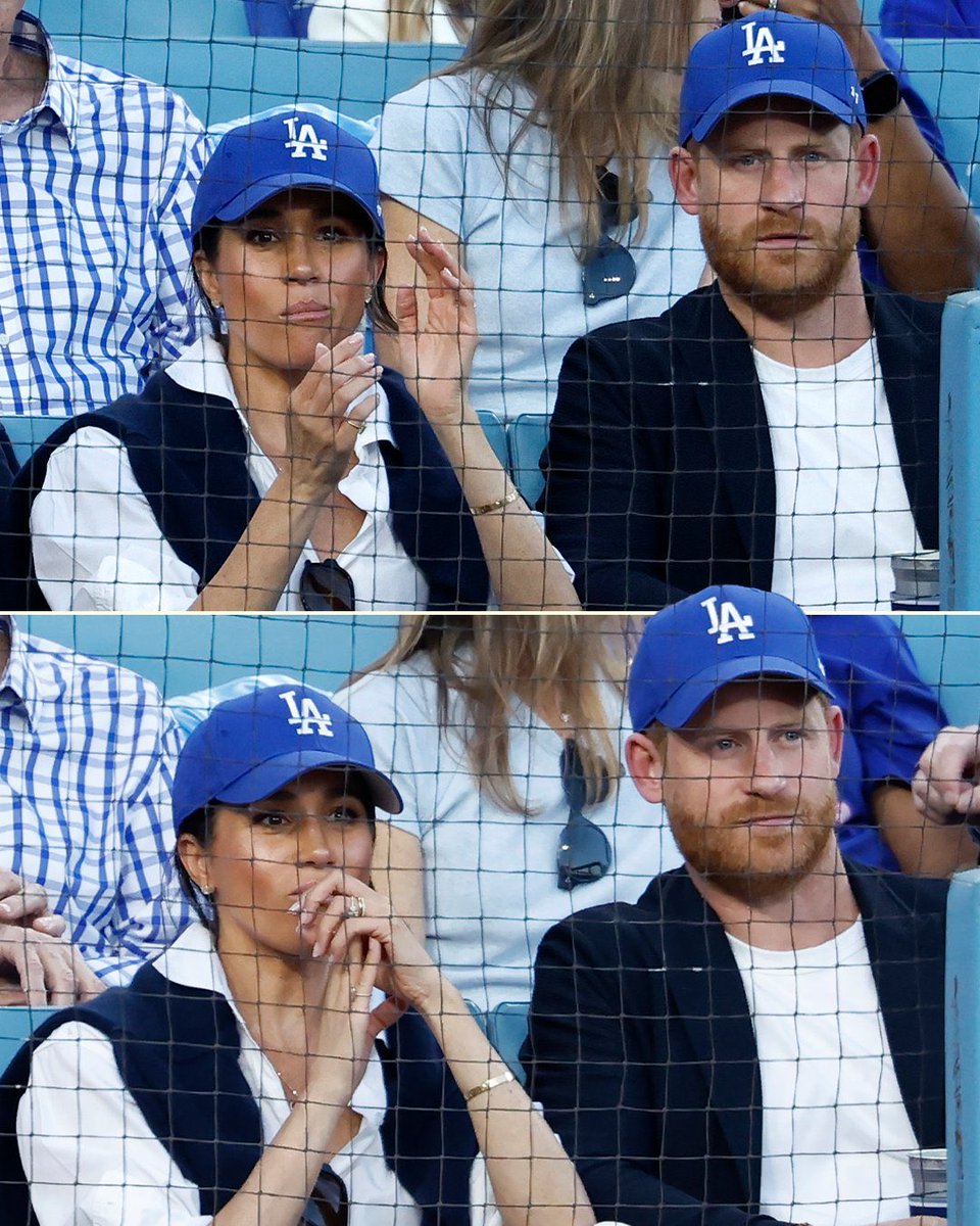 PeterKash's tweet photo. Prince Harry should NOT be wearing that LA hat. I get you “stepped back” from your royal duties but that doesn’t mean you just switch sides. You met your wife in Toronto. Your grandmother is still on our money bro. I get Meghan wearing it - she was born in LA. You have no excuse. https://t.co/prTLtrAZ66