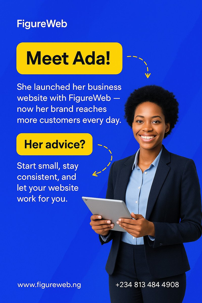 figurewebng's tweet image. With FigureWeb, launching your website is simple, secure, and professional.

Your brand deserves more than social media,it deserves a home online. 
👉 figureweb.ng 

#FigureWeb #WebsiteDesign #WebHostingNigeria #BusinessGrowth #NigeriaBusiness