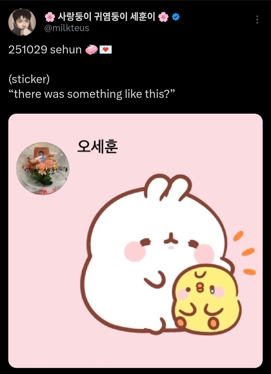 purplesky2912's tweet photo. The bunny and chick is back 😜🐰🐥 https://t.co/1mpCDiK74l