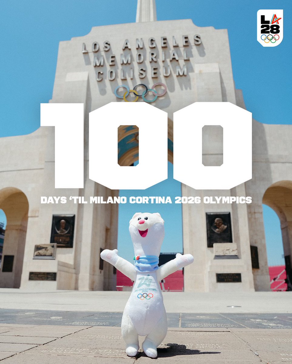 Cue the countdown! ⏰ 

There are officially 100 days until the Milano Cortina 2026 Winter Olympic Games! 🇮🇹⛷️❄️