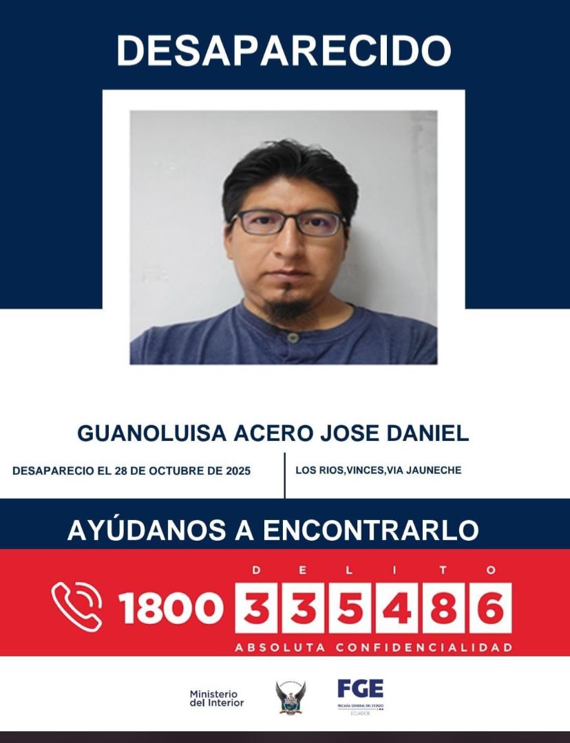 el_telegrafo's tweet photo. #DesaparecidosEcuador | Si tienes información de José Daniel Guanoluisa Acero comunícate al 1800 DELITO (335486). Fue visto por última vez en la vía Jauneche, Vinces, Provincia de Los Ríos. https://t.co/949G6VXpzp