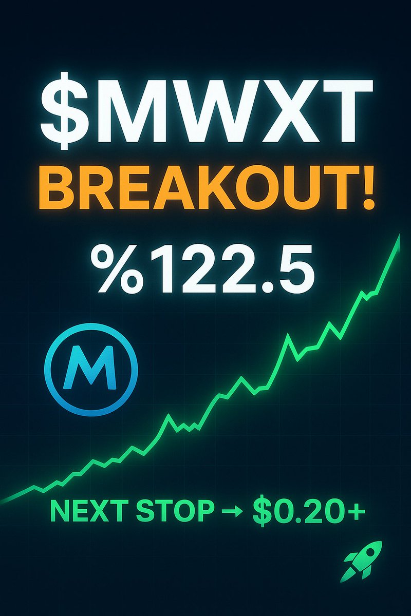 0x_amaran's tweet image. 🚀 $MWXT — What a Launch! 💥

🔅+122.5% from IDO, hitting $0.17 ATH and holding strong near $0.151+ 📈

🔅1,200+ holders &amp;amp; growing liquidity — pure strength and conviction from @mwx_ai. 🌍

💰Next stop → $0.20+ 🔥

#MWX #MWXT #AI #DeFi #TrustFi