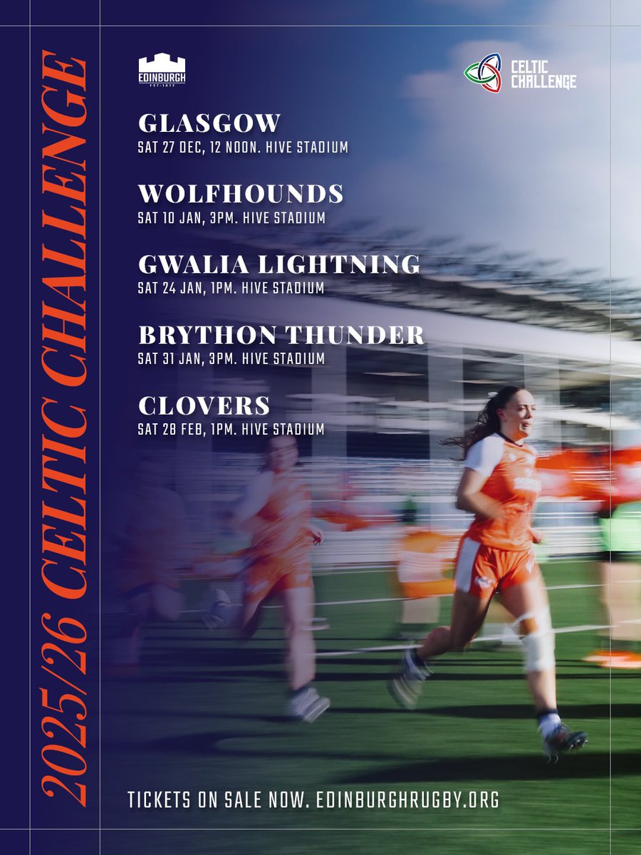 All five home fixtures, available NOW! 📢

Tickets for every <a href="/CelticRugbyComp/">Celtic Challenge</a> home match are officially on-sale. Show your support for our women's team, book today. 👊

Read more ➡️ bit.ly/CCfxons