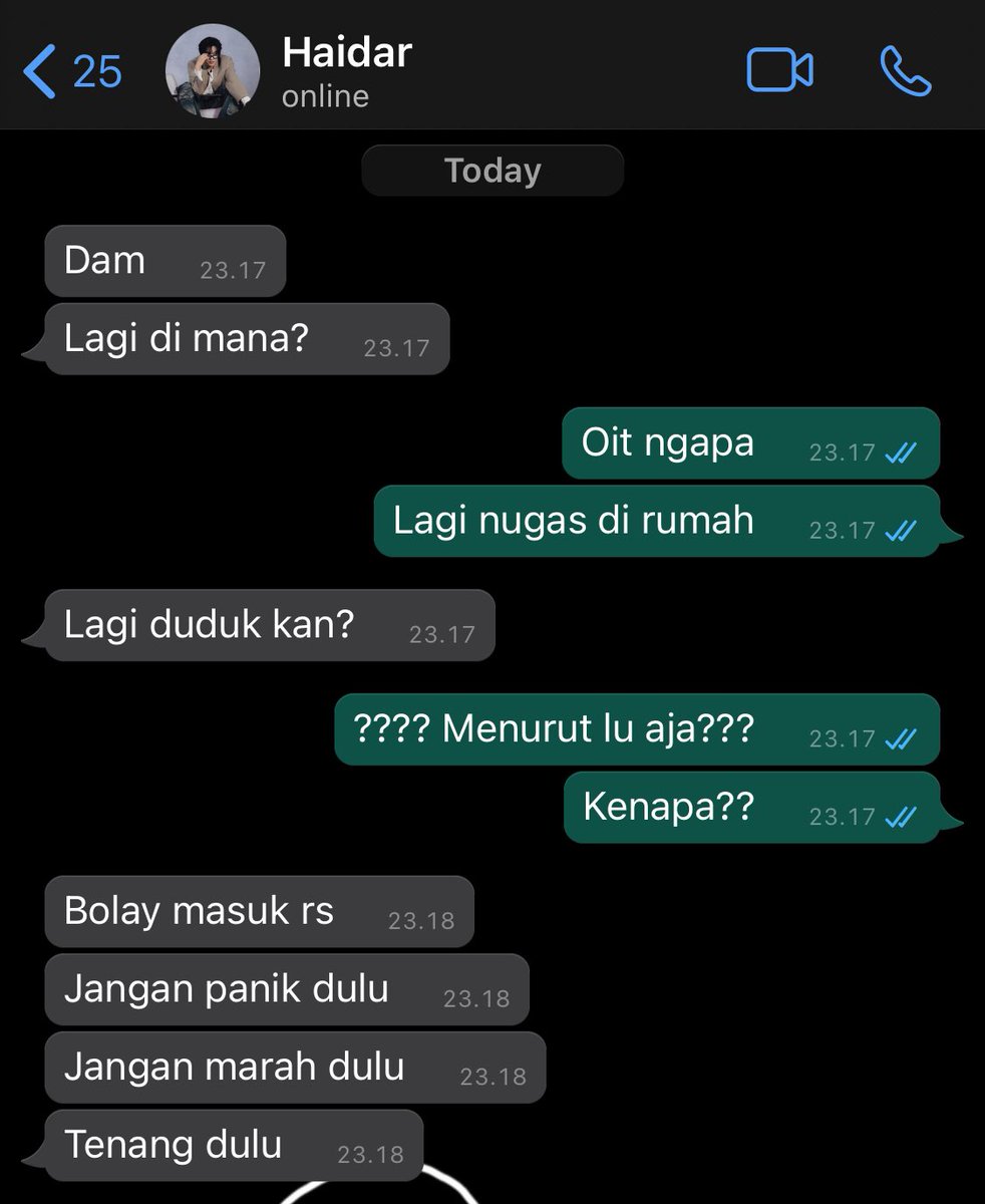 #finchapuniverse ; bolay masuk rs.