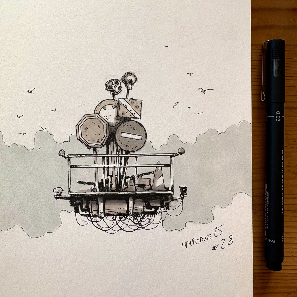 Skeleton, 28th #Inktober