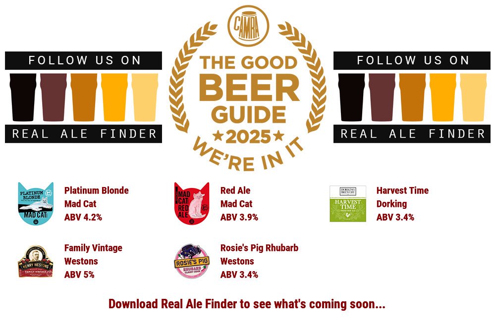 Plus Guinness, Moretti and Inch’s 
A friendly &amp; comfortable little bar in Birchington 
137 Minnis Road
Weds to Sat from 4pm
Sundays 12 til 4pm
Beer Board: bit.ly/3MV8aXJ
#goodbeerguide <a href="/madcatbrewery/">Mad Cat</a> <a href="/Dorking_Brewery/">Dorking Brewery</a> 
#RealAleFinder <a href="/oldbayalehouse/">Old Bay Alehouse</a>