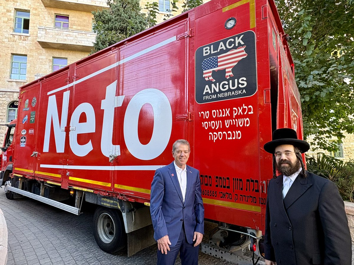 TeamPillen's tweet image. Nebraska beef is worldwide! Among our trade delegation is Fischel Ziegelheim, manager of WR Reserve, a kosher beef processor in Hastings that has the distinction of being the ONLY plant in America approved to sell into Israel. 

And they’re bragging about it. WR Reserve’s Israeli…