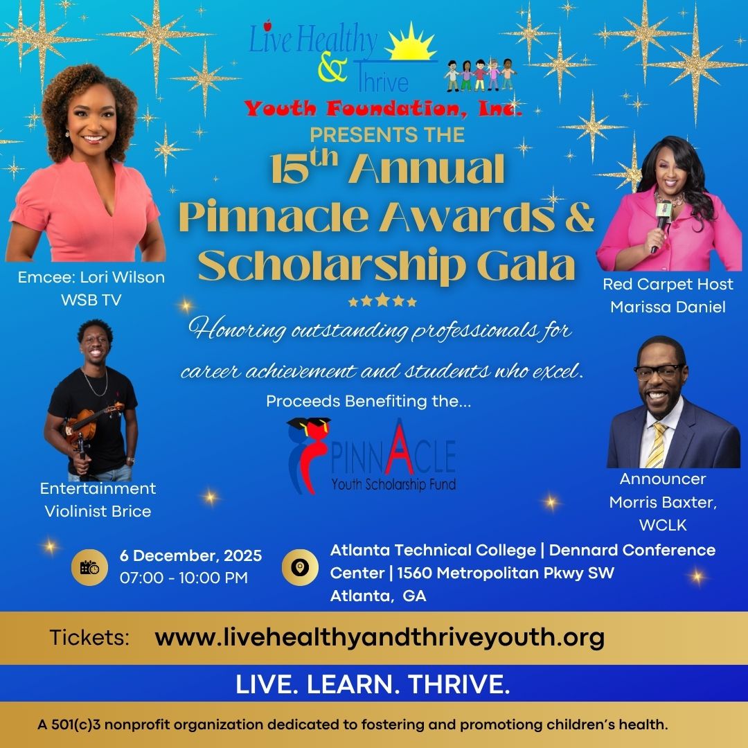 LHTYF's tweet image. We're super excited about the Pinnacle Awards &amp;amp; Scholarship Gala on 12/6/2025. Early bird tickets end soon. promo code, earlybird10. Get yours now. eventbrite.com/e/2025-pinnacl…
#2025LHTYFpinnacleawardsandscholarshipgala #nonprofit #atlanta #AtlantaEvents