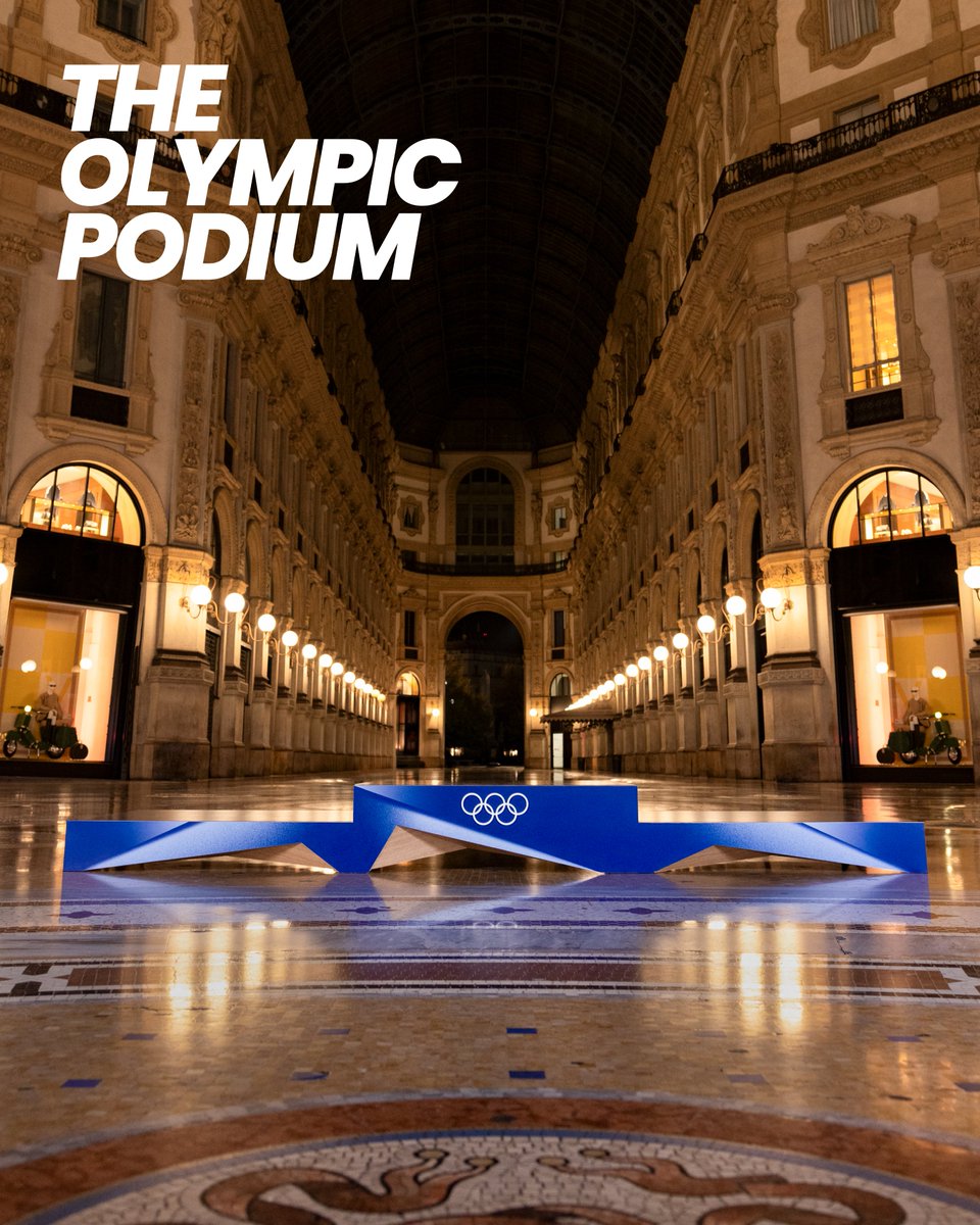 The Olympic Podium of Milano Cortina 2026 🥈 🥇 🥉

Here’s where every athlete dreams of standing.

Our athletes will step onto a podium inspired by Italian craftsmanship, featuring a unique design and an iconic shape.

So many emotions will come to life on the Olympic podium of
