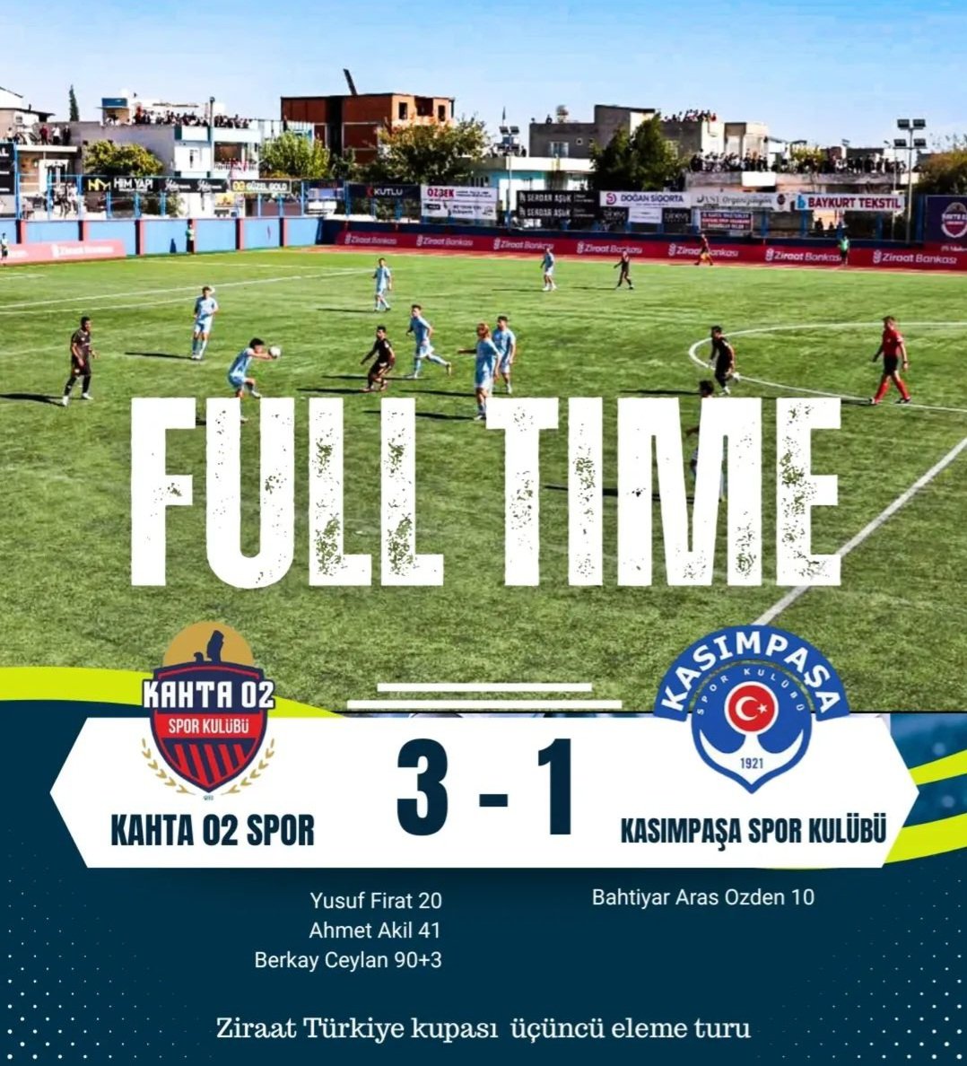 izzetdeniz02's tweet photo. Tebrikler Kahta02 Spor 👏💙❤️
#kahta02spor
#zirarattürkiyekupası https://t.co/7DvnkTv2il