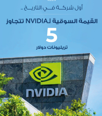 albashrish's tweet photo. القيمة السوقية لـNvidia تتجاوز 5 تريليونات دولار، كأول شركة في العالم تصل قيمتها السوقية إلى هذه المستويات

#سوق_الاسهم_السعودي 
#تاسي https://t.co/8t0EYQpe8I