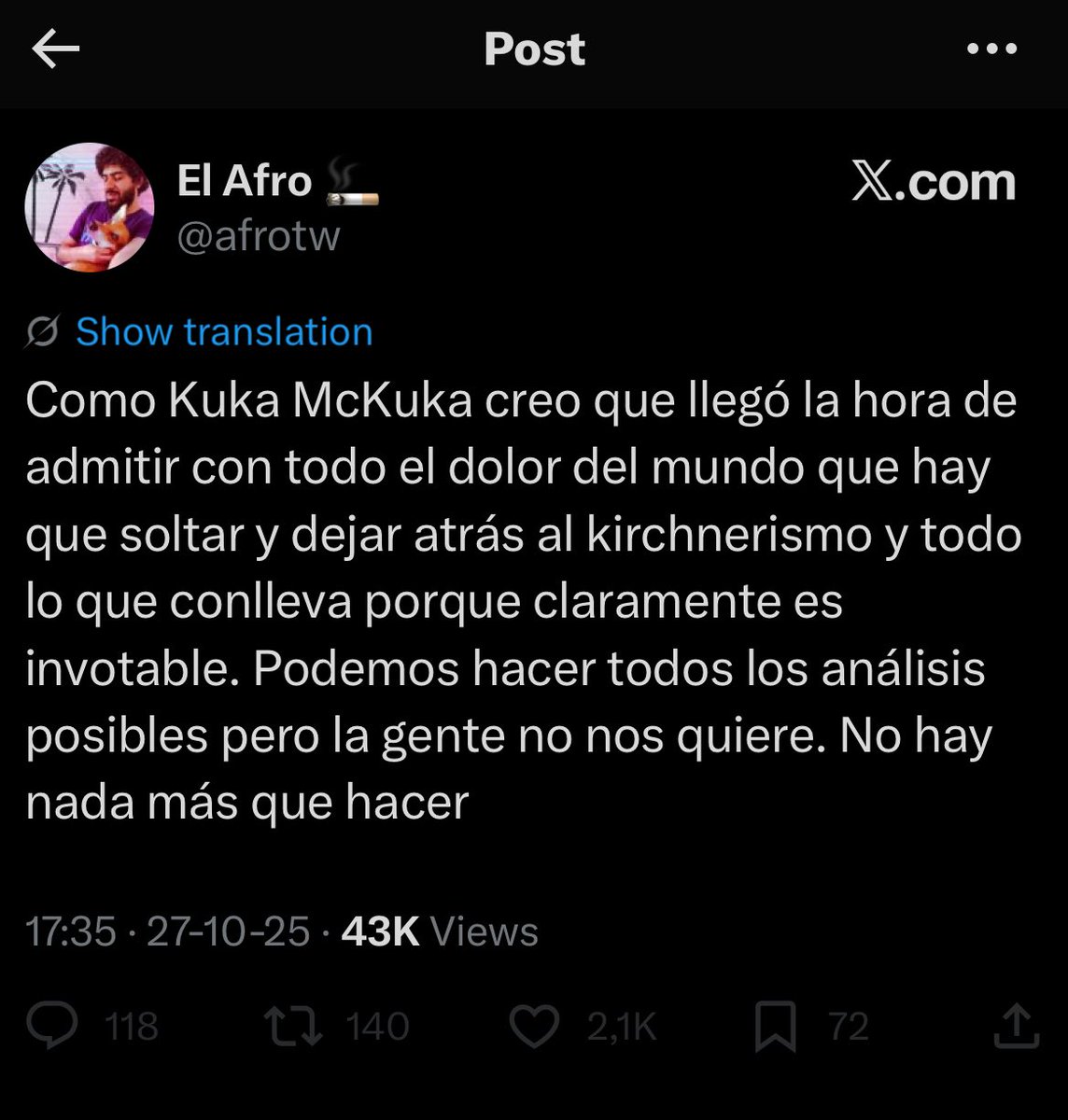 LOS HICISTE MIERDA JAVOTE