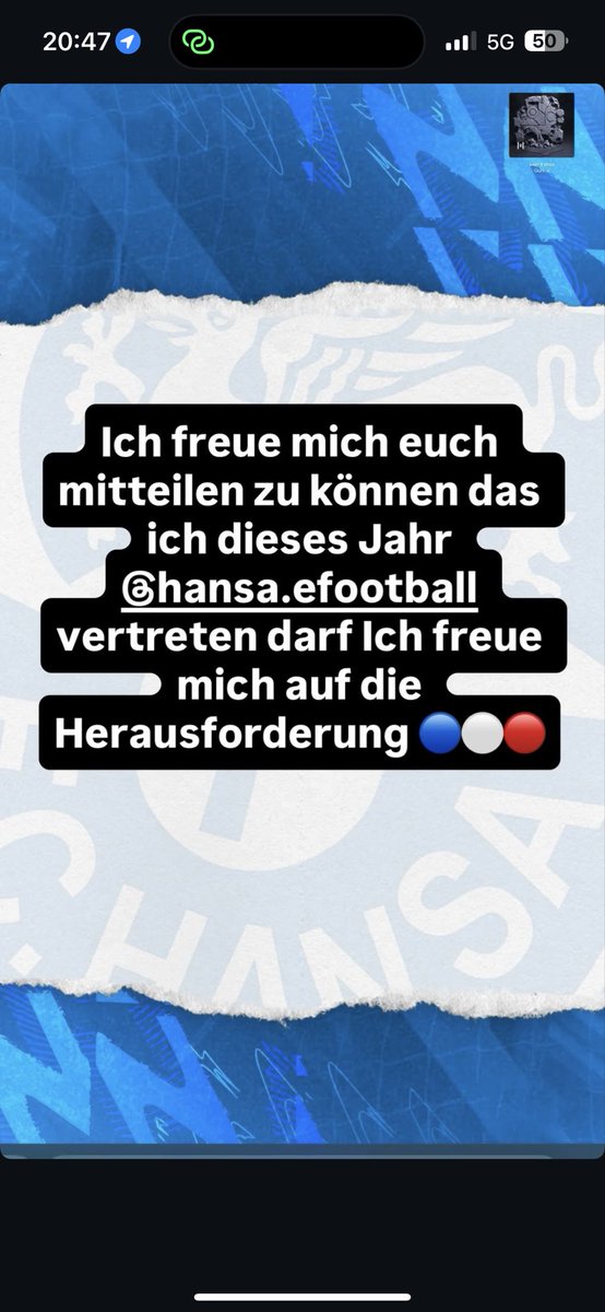 fch_Can's tweet image. I am happy to announce that I will be representing @hansa_efootball this year 🔵⚪️🔴 #EAFC26 #EAFC