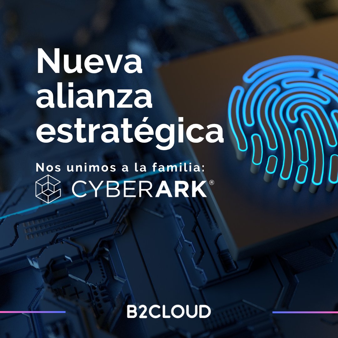 b2cloudtech's tweet image. 🚀¡En B2CLOUD seguimos creciendo!
Nos unimos a @CyberArk , líderes en ciberseguridad e identidad digital, para fortalecer la protección de los entornos digitales.
🔐La identidad es la nueva frontera de la seguridad.
#B2CLOUD #CyberArk #Ciberseguridad #SeguridadDigital #Partner