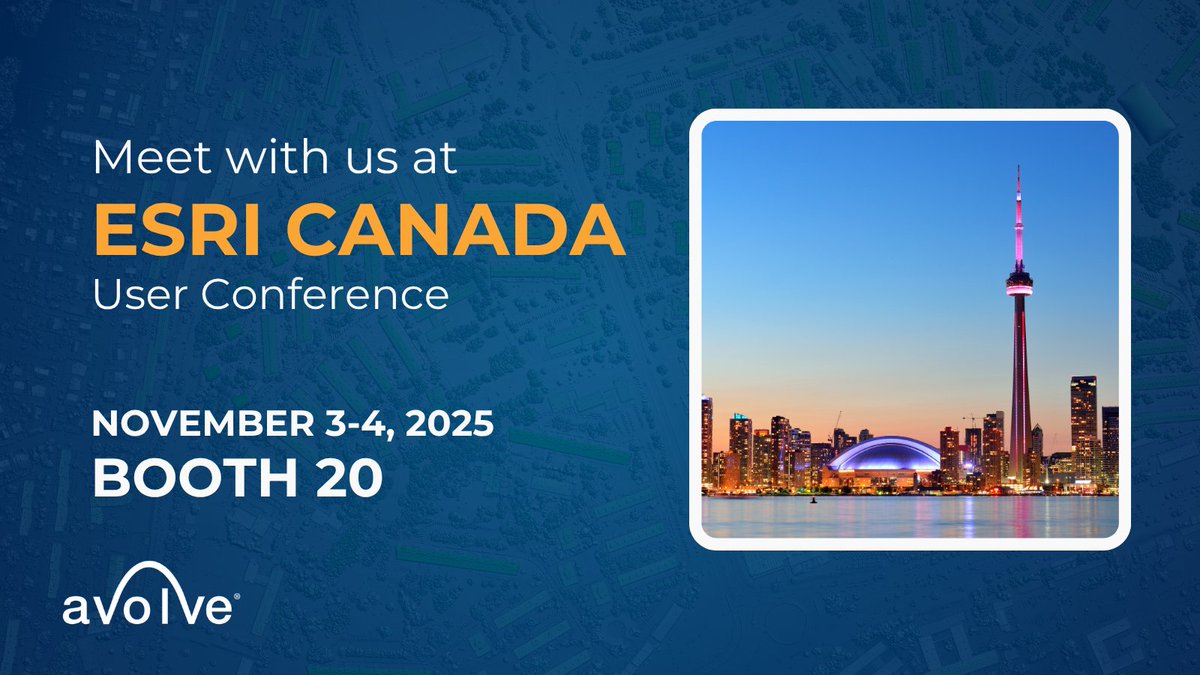 avolvesoftware's tweet image. Excited for @esricanada UC 2025 next week! Stop by Booth 20 to see how our ArcGIS-integrated plan review platform speeds up reviews, improves code compliance, & delivers instant site context. Come chat #GIS #planreview!
#EsriCanadaUC2025 #GovTech #ePlan #DigitalInnovation