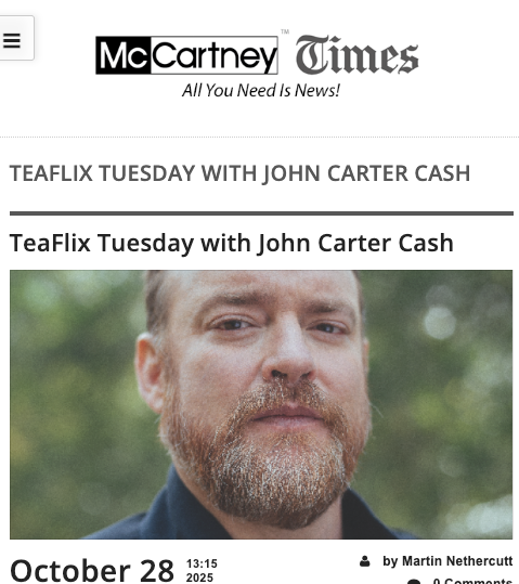 #ICYMI #Teaflix Tuesday with #JohnCarterCash watch the fascinating replay here mccartney.com/?p=33122 &amp; learn what Maybelle Carter has to do with Jim McCartney's music... #TheCarterSisters #McCartney #JuneCarterCash #JohnnyCash #CashCabin #MusicPodcast #PineappleJohn