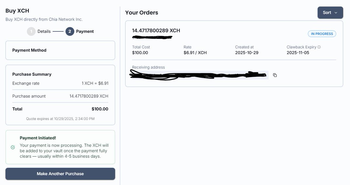 Direct ACH transfer to the Chia Blockchain? Don't mind if i do.