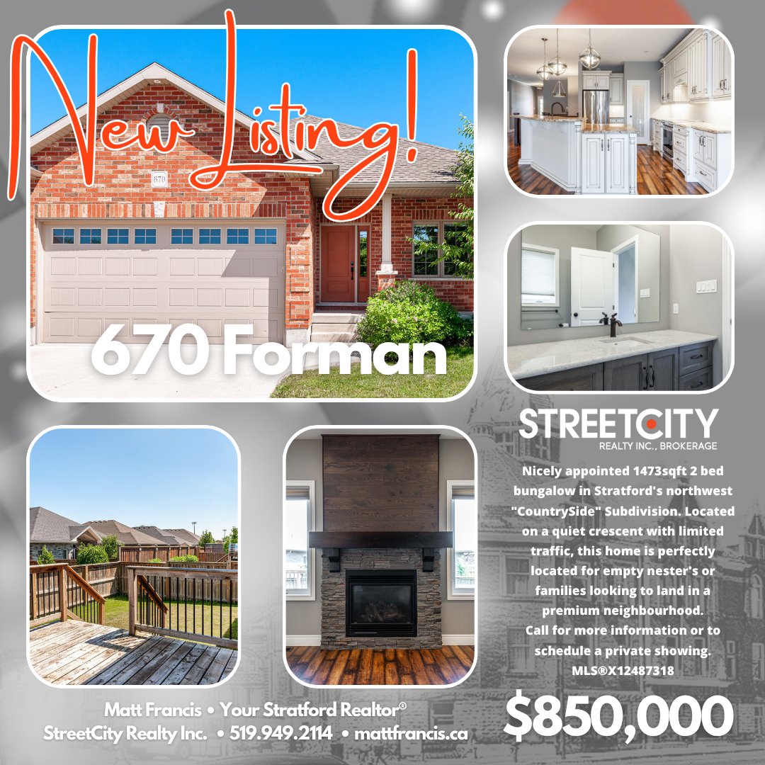 MattFrancisSC's tweet image. New Listing!

670 Forman Ave. • Stratford, On • MLS®X12487318 • $850,000

mattfrancis.ca/mylistings.htm…

#StratfordRealEstate #YourStratfordRealtor #StratfordON #StreetCityStratford #StreetCityRealty #REALTOR #ForSale