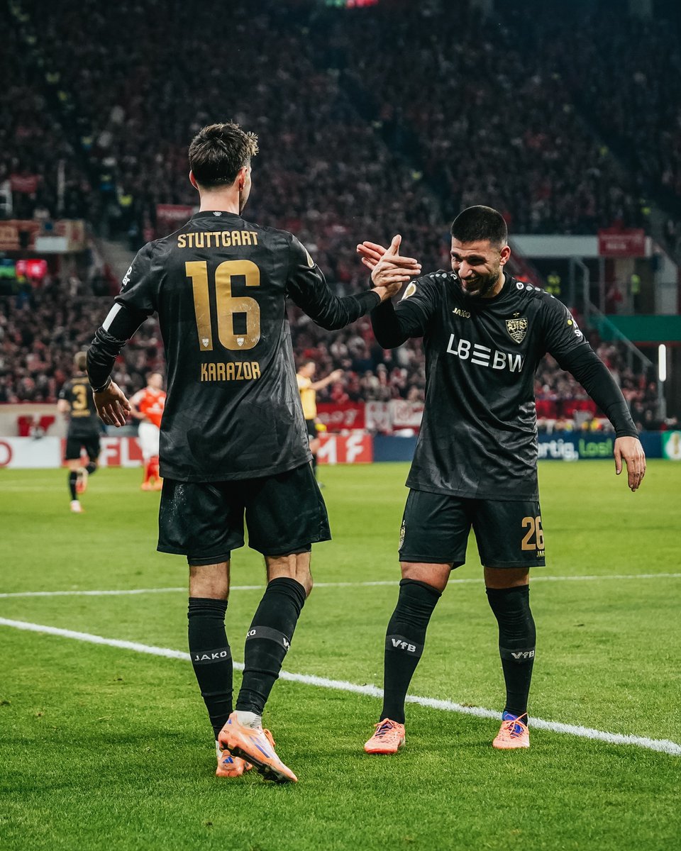 𝗝𝗼𝗯 𝗱𝗼𝗻𝗲 ✅
𝗗𝗙𝗕 𝗖𝘂𝗽 𝗥𝗼𝘂𝗻𝗱 𝗼𝗳 𝟭𝟲 ✅

#VfB | #M05VfB | #DFBPokal | 0-2