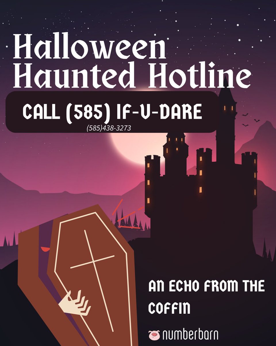To speak with Count Fangula, call 585-IF-U-DARE. He’s dying to meet you. (And he can’t wait to introduce you to a few of his friends.) #halloween #phonenumber #vampire