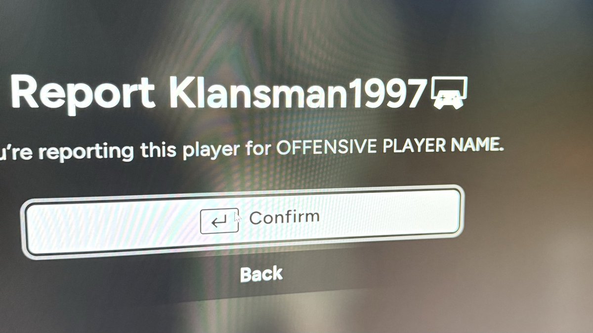 ptudor's tweet photo. Hey @EA @Battlefield please explain to me why “Klansman” is an acceptable player name. Tysm. https://t.co/7rjOxcMgaO