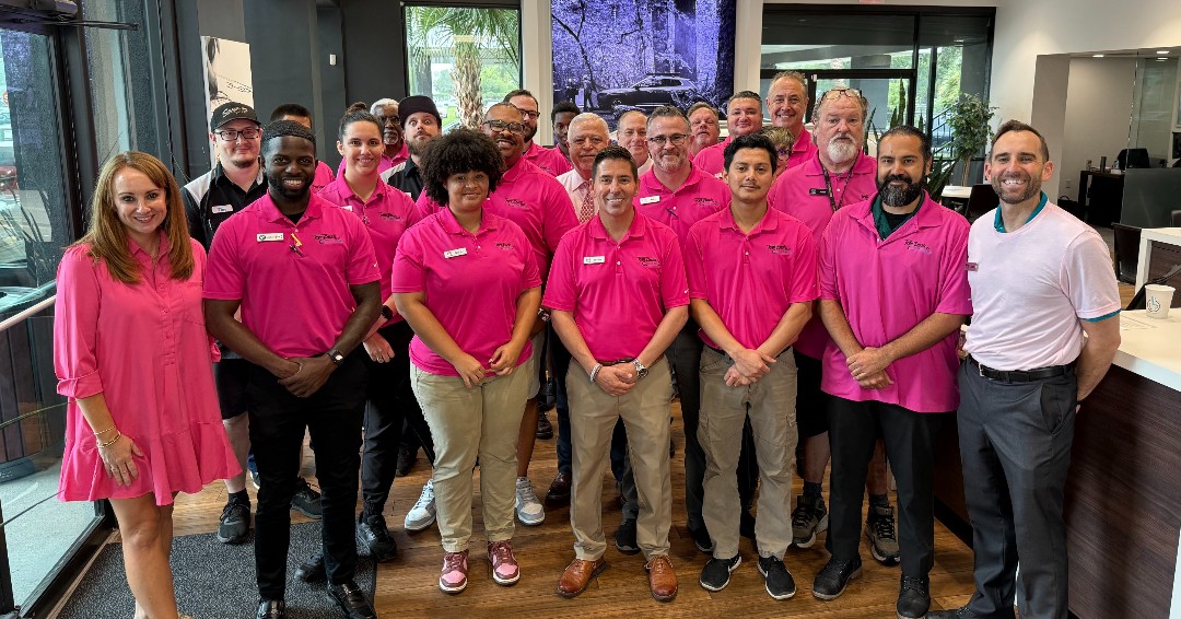 MazdaCity's tweet photo. Awareness isn’t just for October 💗

Mazda City proudly wears pink year-round to support breast cancer research — here at home and beyond. https://t.co/pzJz3KIE1H