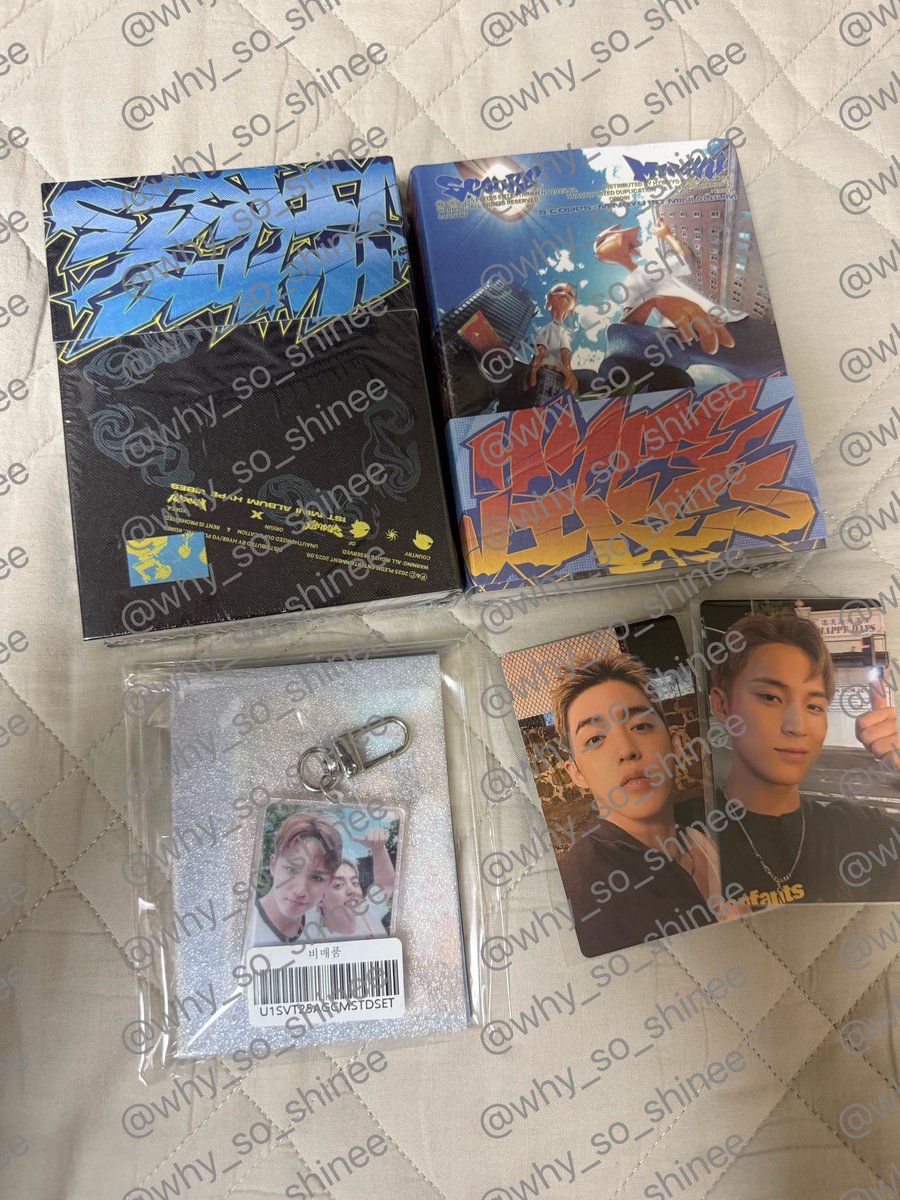 why_so_shinee's tweet photo. SCOUPS X MINGYU (CxM) 1ST MINI ALBUM HYPE VIBES  fan party wts 세븐틴 에스쿱스 민규 유닛 앨범 일반반 세트 양도 

1 set = 2.2
5 sets = 10 (1 set=2)

일반반 + 위버스 특전 + 팬파티 특전 

대량구매 환영
배송지 변경 DM or 오픈카톡(프로필)

뀨스뀨스 팬파티 sell 앨범양도 미개봉 https://t.co/cInOFRL1vS